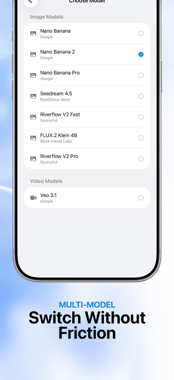99AI multi-model App Store screen